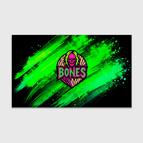 Бумага для упаковки Bones лого с черепом / 3D-принт – фото 1