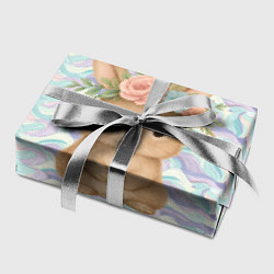 Бумага для упаковки Зайчик с венком из цветов на голове, цвет: 3D-принт — фото 2