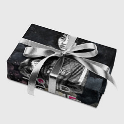 Бумага для упаковки Игрок 067 с маской - Игра в кальмара, цвет: 3D-принт — фото 2