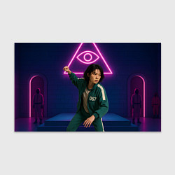 Бумага для упаковки Игрок 067 замахивается - Игра в кальмара, цвет: 3D-принт