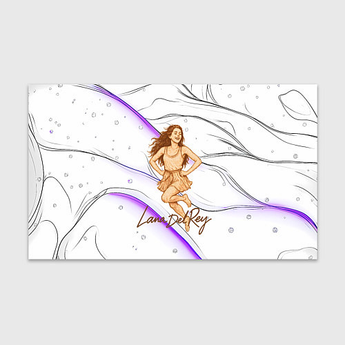 Бумага для упаковки Lana Del Rey радостно прыгает / 3D-принт – фото 1