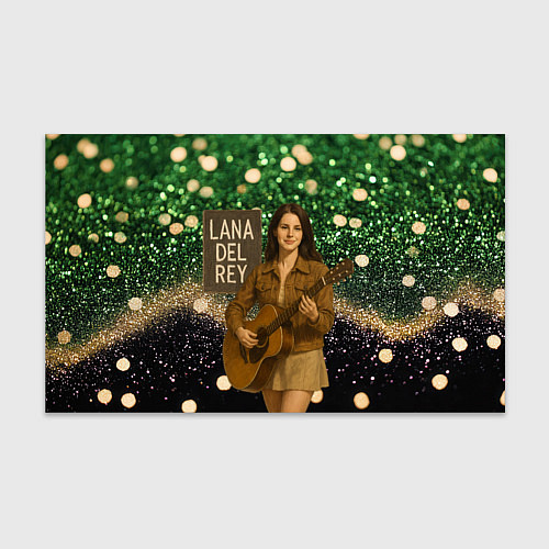 Бумага для упаковки Lana Del Rey играет на гитаре / 3D-принт – фото 1
