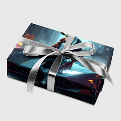 Бумага для упаковки Бендер счастливый владелец Ламборджини, цвет: 3D-принт — фото 2