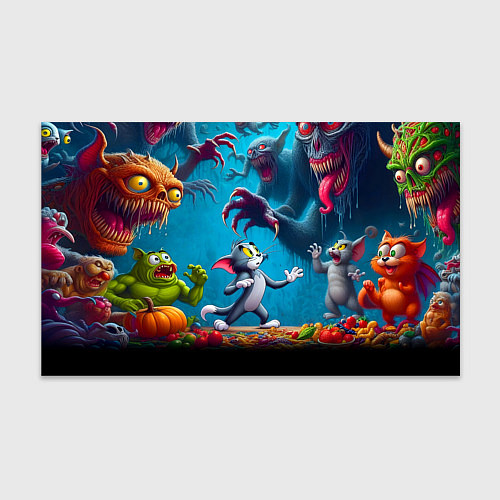 Бумага для упаковки Кошмарный сон Тома - нейроарт фантазия / 3D-принт – фото 1