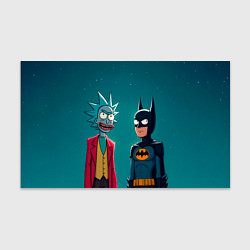 Бумага для упаковки Рик в образе Джокера и Бэтмен, цвет: 3D-принт
