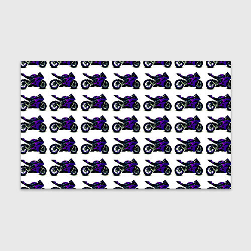 Бумага для упаковки Motorcycle purple gloss / 3D-принт – фото 1