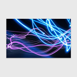 Бумага для упаковки Неоновая абстракция на темном, цвет: 3D-принт
