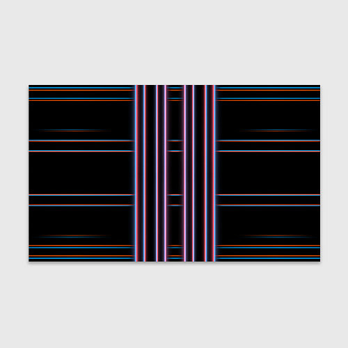 Бумага для упаковки Neon red blue black / 3D-принт – фото 1