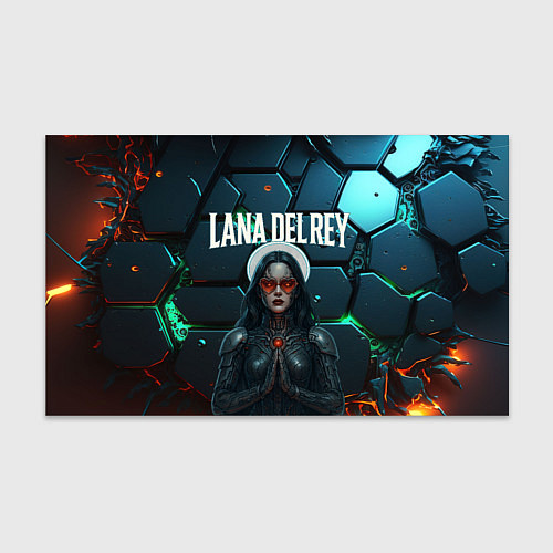 Бумага для упаковки Lana Del Rey в стиле киберпанка / 3D-принт – фото 1