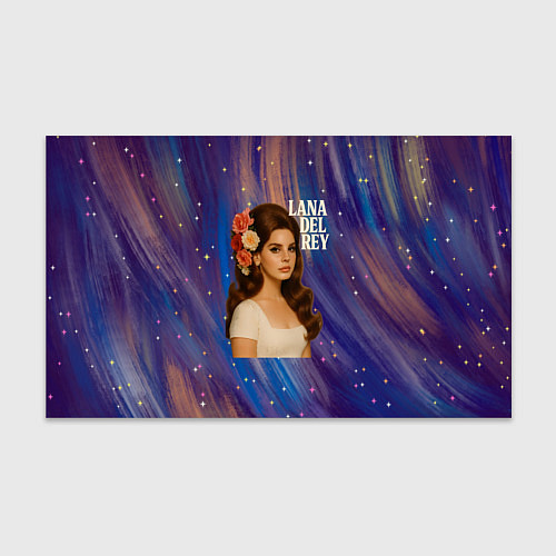 Бумага для упаковки Lana Del Rey с цветами в волосах / 3D-принт – фото 1