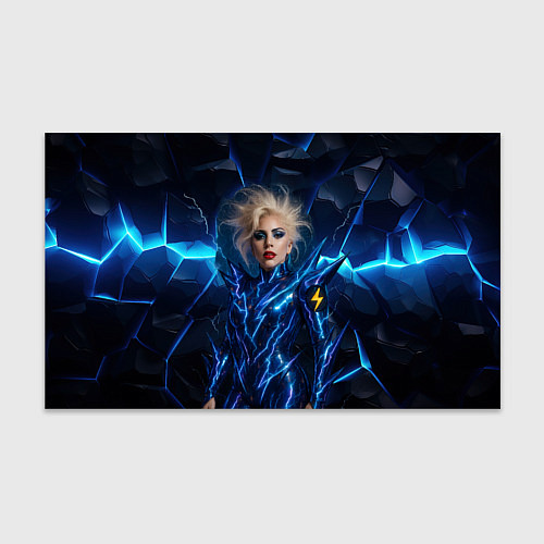 Бумага для упаковки Леди Гага женщина молния / 3D-принт – фото 1