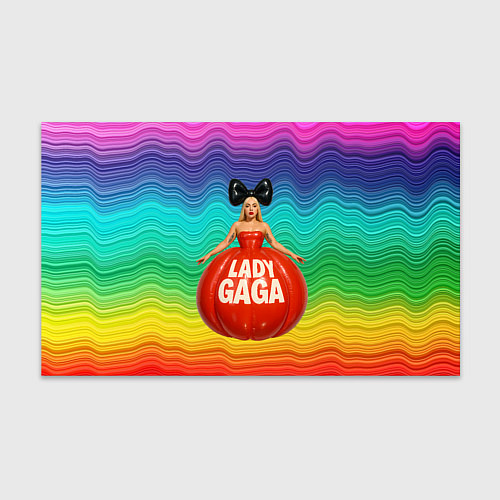 Бумага для упаковки Леди Гага в круглом надувном платье / 3D-принт – фото 1