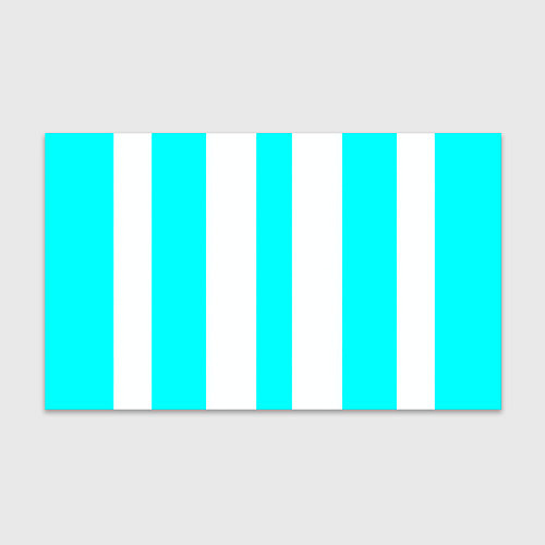 Бумага для упаковки Color light blue white lines / 3D-принт – фото 1