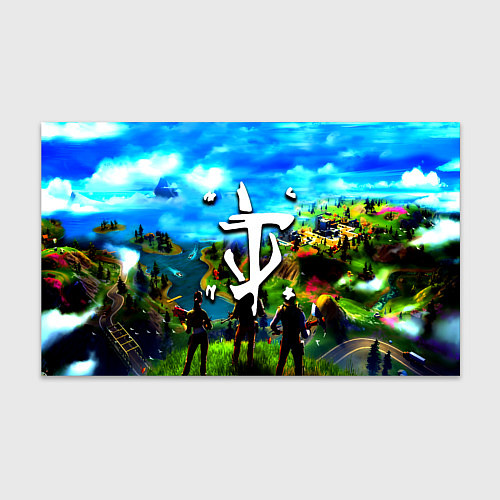 Бумага для упаковки Fortnite x doom logo / 3D-принт – фото 1