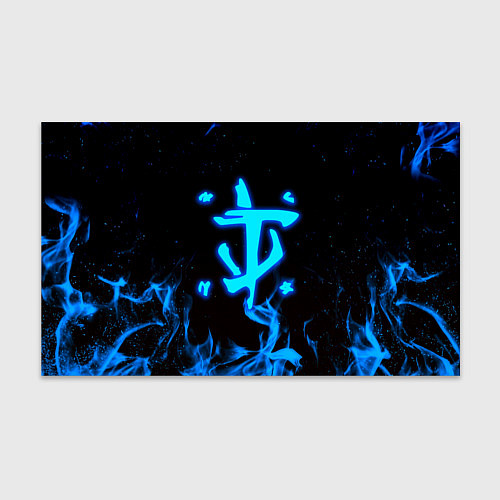 Бумага для упаковки Дум огонь лого / 3D-принт – фото 1