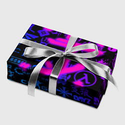 Бумага для упаковки Doom логотипы игр неон, цвет: 3D-принт — фото 2