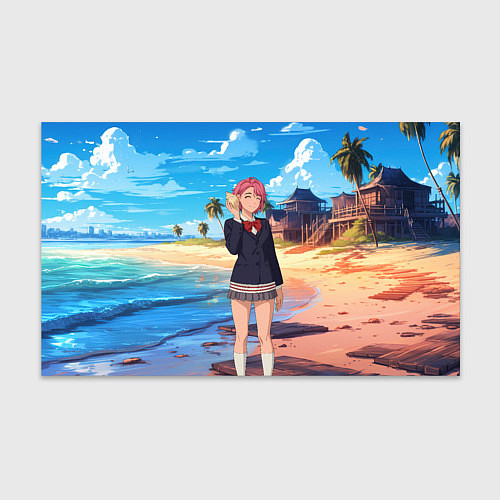 Бумага для упаковки Дандадан Сиратори Айра с ракушкой в руках / 3D-принт – фото 1