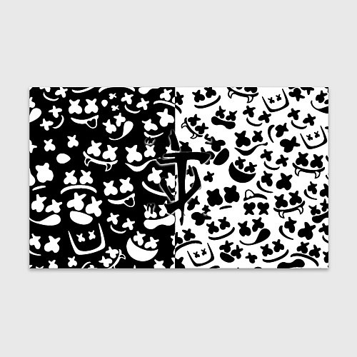 Бумага для упаковки Doom x Marshmello pattern / 3D-принт – фото 1