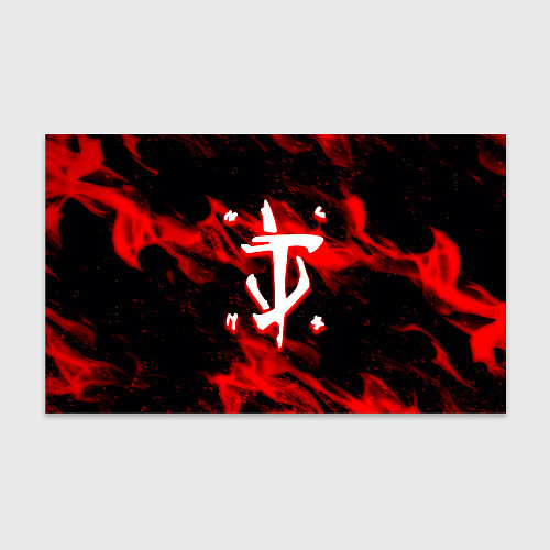 Бумага для упаковки Doom красный огонь марса / 3D-принт – фото 1