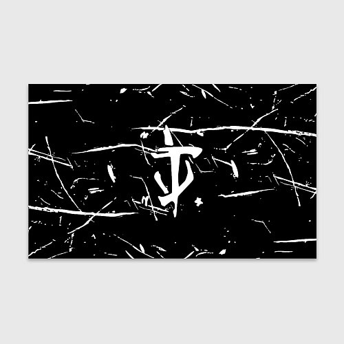 Бумага для упаковки Doom logo штрихи / 3D-принт – фото 1