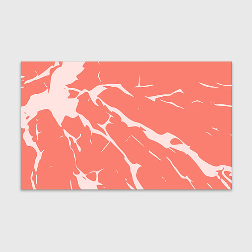 Бумага для упаковки Белые разломы на лососевом / 3D-принт – фото 1