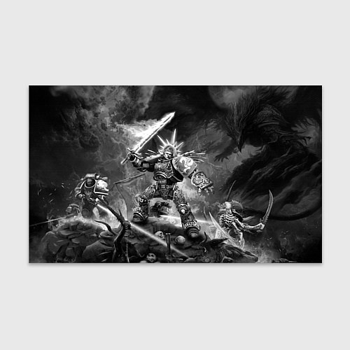 Бумага для упаковки Робаут Жиллиман - Ультрамарины Warhammer / 3D-принт – фото 1