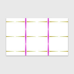 Бумага для упаковки Color white pink yellow stripes, цвет: 3D-принт