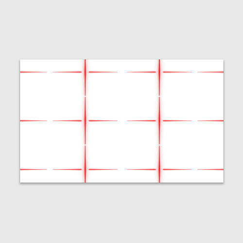 Бумага для упаковки Color white red stripes / 3D-принт – фото 1