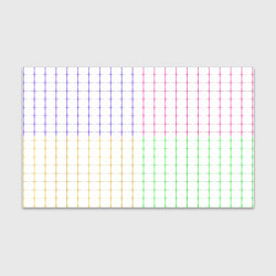 Бумага для упаковки Color white multicolored stripes, цвет: 3D-принт