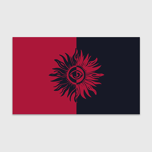 Бумага для упаковки Солнце красно-синее / 3D-принт – фото 1