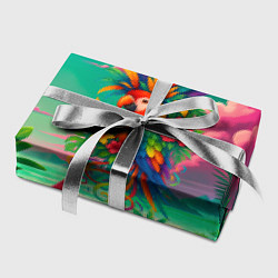 Бумага для упаковки Попугай и тропики, цвет: 3D-принт — фото 2