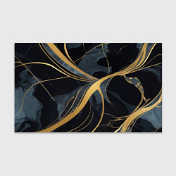 Бумага для упаковки Мраморный узор с золотыми полосками, цвет: 3D-принт