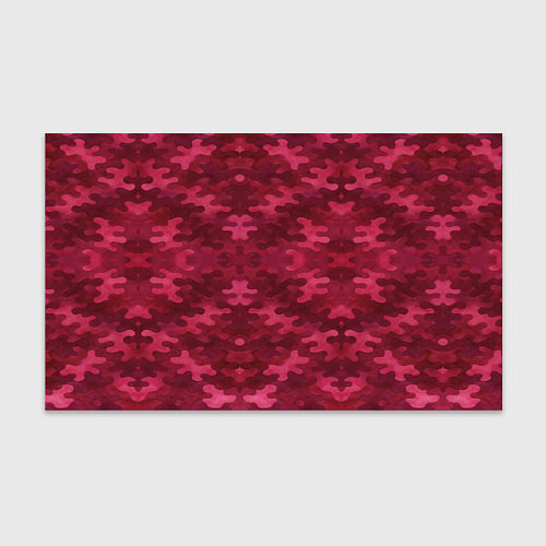Бумага для упаковки Малиновый комуфляж / 3D-принт – фото 1