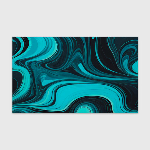 Бумага для упаковки Мраморный малахитовый узор из изумрудных разводов / 3D-принт – фото 1