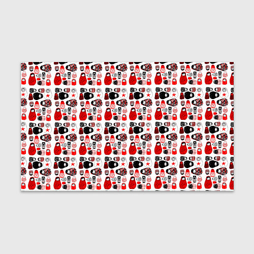 Бумага для упаковки Много матрешек / 3D-принт – фото 1