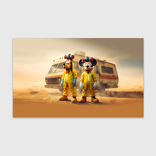 Бумага для упаковки Mickey and Pluto - Breaking bad soap opera / 3D-принт – фото 1