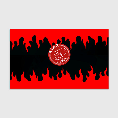 Бумага для упаковки Ajax красные языки пламени / 3D-принт – фото 1