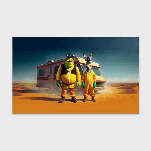 Бумага для упаковки Шрек и Данки пустились во все тяжкие / 3D-принт – фото 1