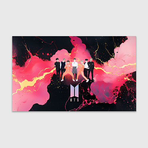 Бумага для упаковки BTS k-pop music / 3D-принт – фото 1