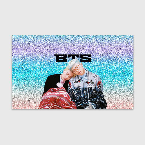 Бумага для упаковки BTS блестящий градиент / 3D-принт – фото 1