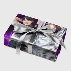 Бумага для упаковки BTS черно-фиолетовый фон, цвет: 3D-принт — фото 2