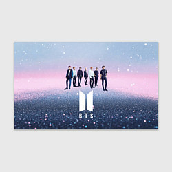 Бумага для упаковки BTS нежный блестящий фон