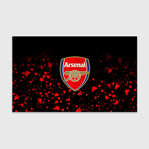 Бумага для упаковки Арсенал красные краски всплеск / 3D-принт – фото 1