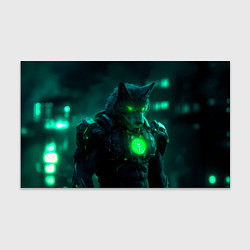 Бумага для упаковки Кибер-волк, цвет: 3D-принт