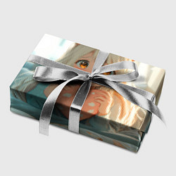 Бумага для упаковки Аниме девушка в кровати с сердцем, цвет: 3D-принт — фото 2