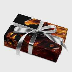 Бумага для упаковки Оранжево желтая лошадь созданная из янтаря, цвет: 3D-принт — фото 2