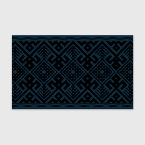 Бумага для упаковки Славянские узоры на черном / 3D-принт – фото 1