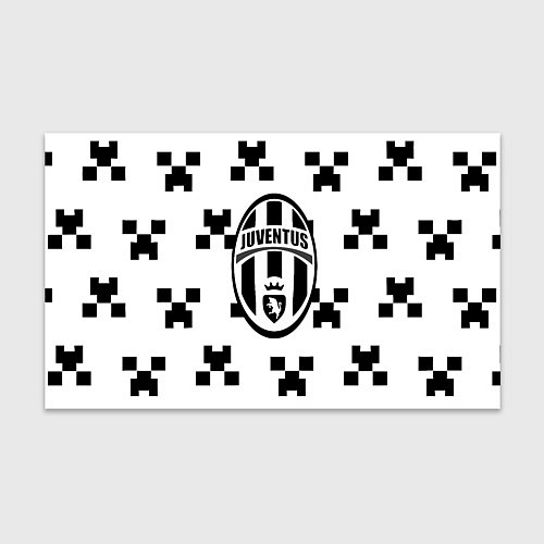 Бумага для упаковки Juventus x minecraft pattern / 3D-принт – фото 1