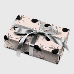 Бумага для упаковки Паттерн с черными жуками, цвет: 3D-принт — фото 2