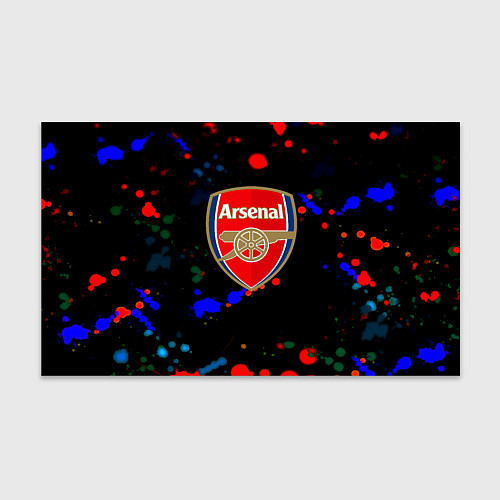 Бумага для упаковки Arsenal неоновые брызги красок / 3D-принт – фото 1